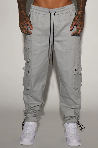Roaming Twill Cargo Pants - Grey