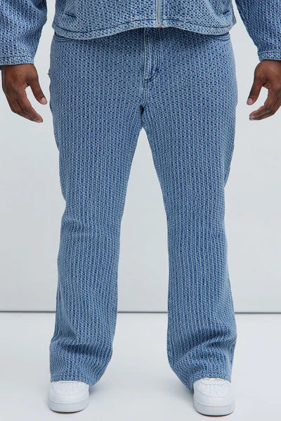 Warsaw Stacked Slim Flare Jeans - Light Blue