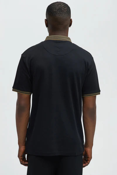 Classy Short Sleeve Polo - Black