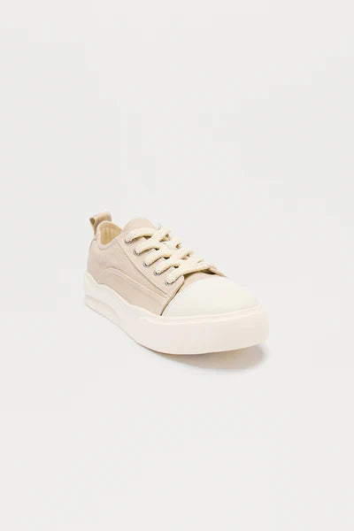 City Stride Canvas Chunky Low Sneaker - Sand/combo