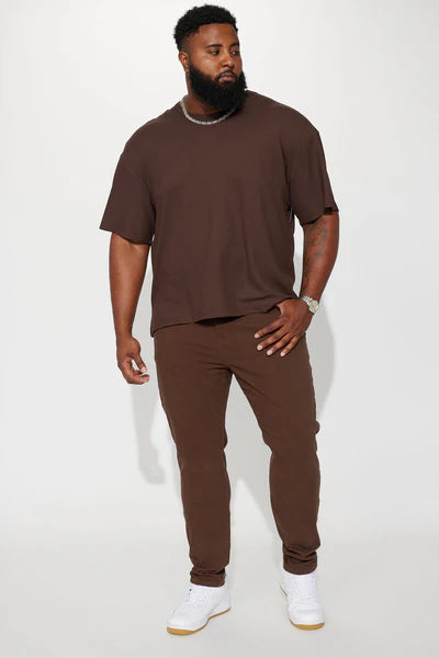 Mac Chino Skinny 5 Pocket Pants - DarkBrown