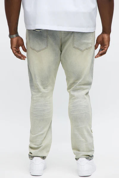 Skinny Star Me Ripped Jean - Light Blue Wash