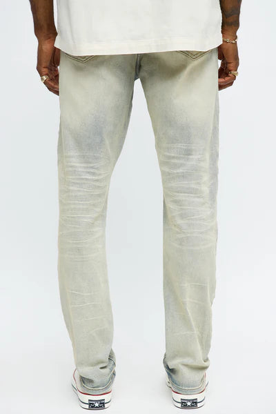 Skinny Star Me Ripped Jean - Light Blue Wash