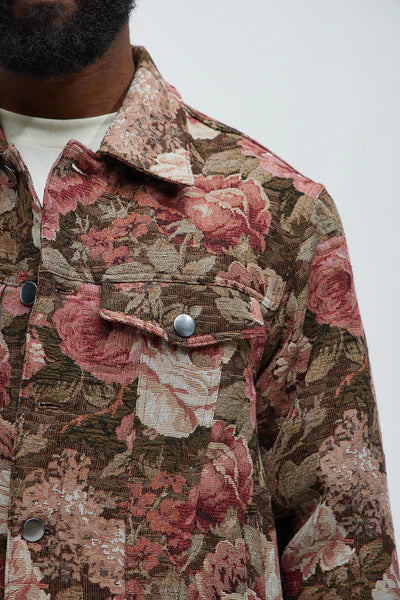 Tapestry Trucker Jacket - Black/Combo