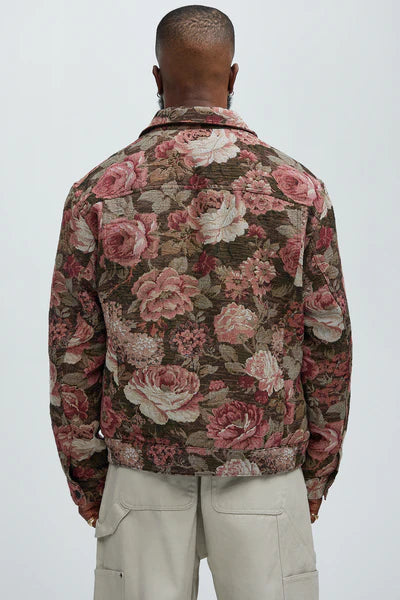 Tapestry Trucker Jacket - Black/Combo