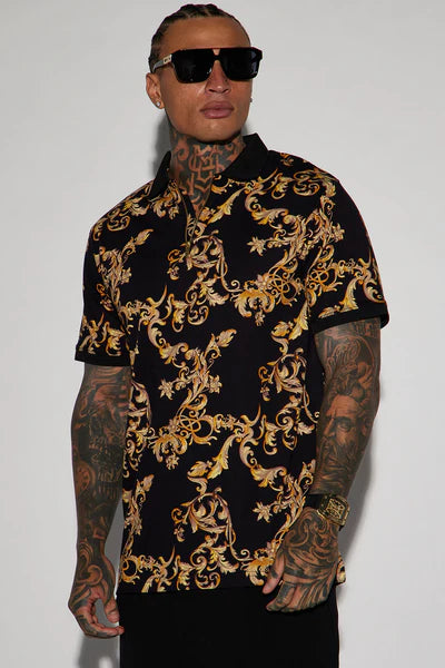 Ace Short Sleeve Polo - Black