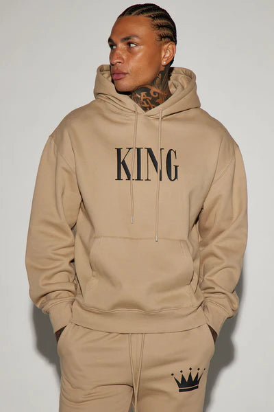 Family Goals King Hoodie - Taupe