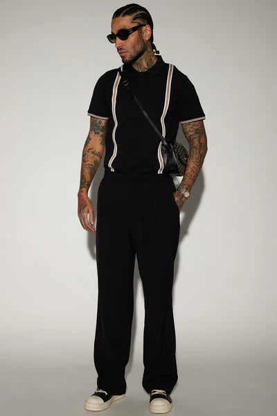 Ace Short Sleeve Polo - Black