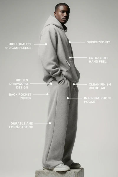 410 Oversized Hoodie - Sand